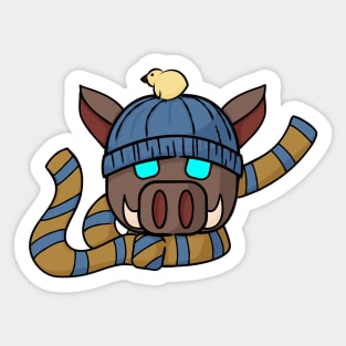 Winter Hog Sticker